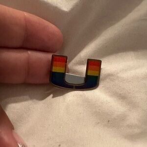 University of Miami Hurricanes Rainbow LBGTQ Magnetic lapel magnet